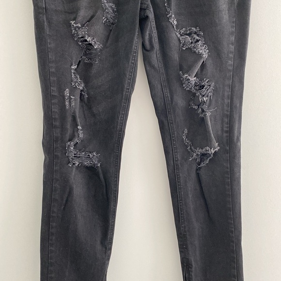 Hyper Denim Men’s black distressed jeans - size 32 - Picture 3 of 9